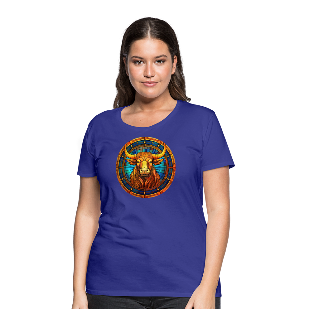 Women’s Mosaic Taurus Premium T-Shirt - royal blue