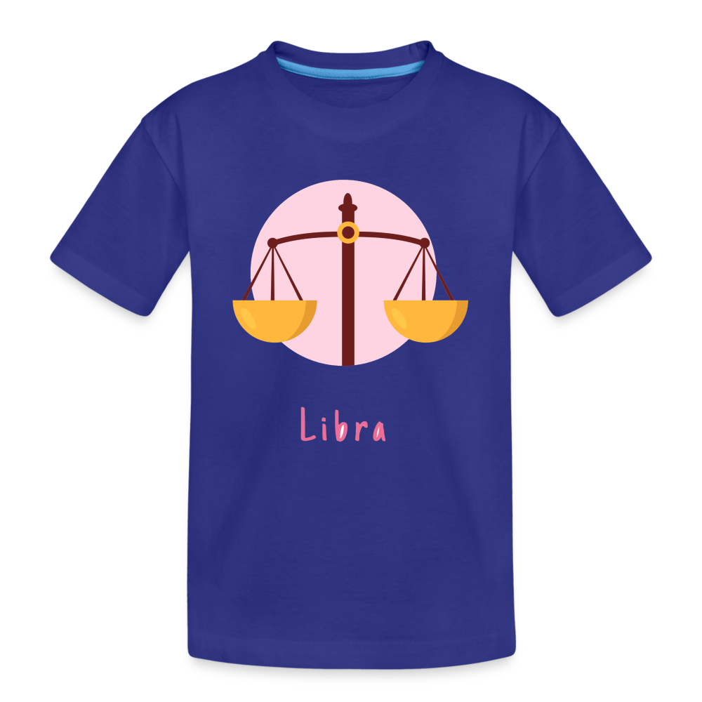 Kid’s Astro Toon Libra Premium Organic T-Shirt - royal blue