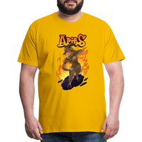 Thumbnail for Men's Fiery Aries Premium T-Shirt - sun yellow