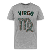 Thumbnail for Men's Power Words Virgo Premium T-Shirt - heather gray