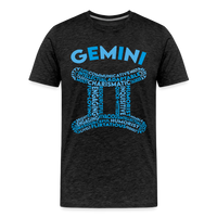 Thumbnail for Men's Power Words Gemini Premium T-Shirt - charcoal grey