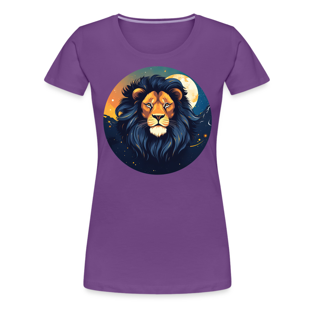 Women's Mystic Leo Premium T-Shirt - purple