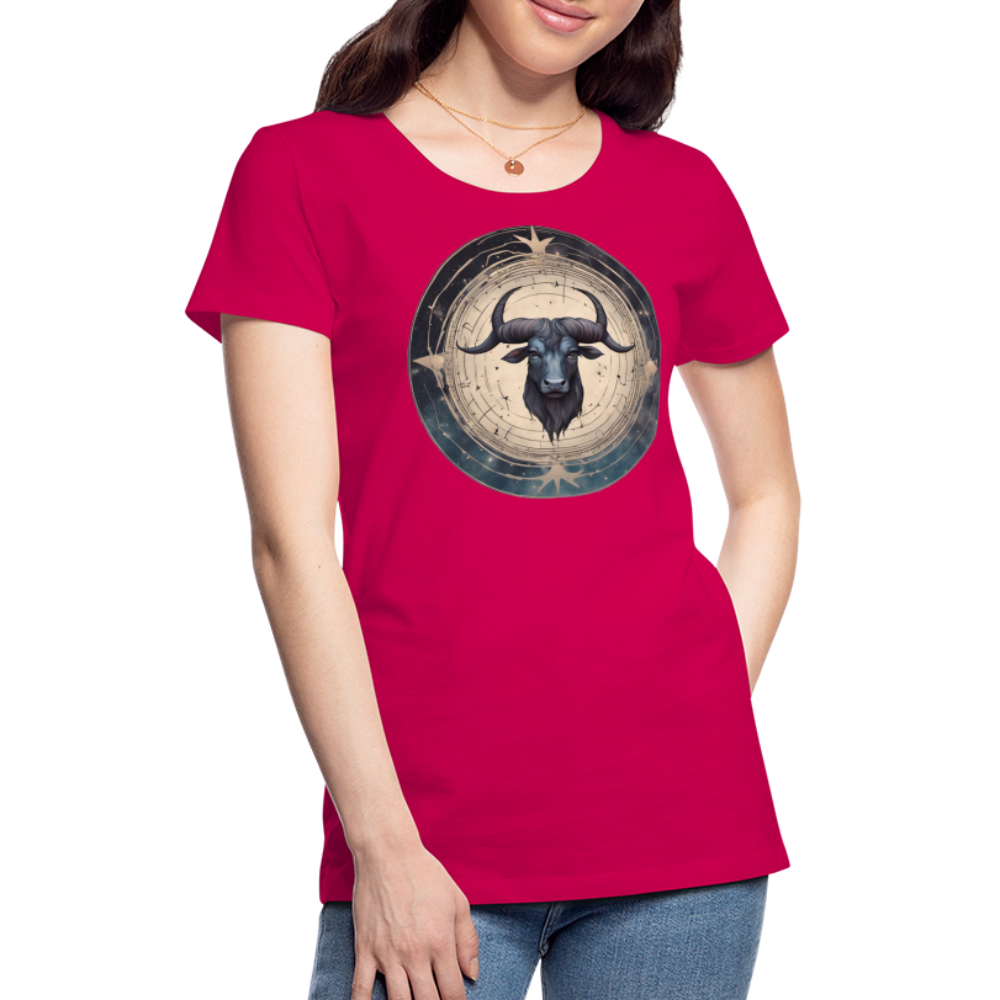 Women’s Mythical Taurus Premium T-Shirt - dark pink