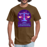 Thumbnail for Men's Neon Libra Classic T-Shirt - brown