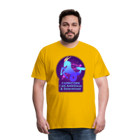 Thumbnail for Men's Neon Capricorn Premium T-Shirt - sun yellow