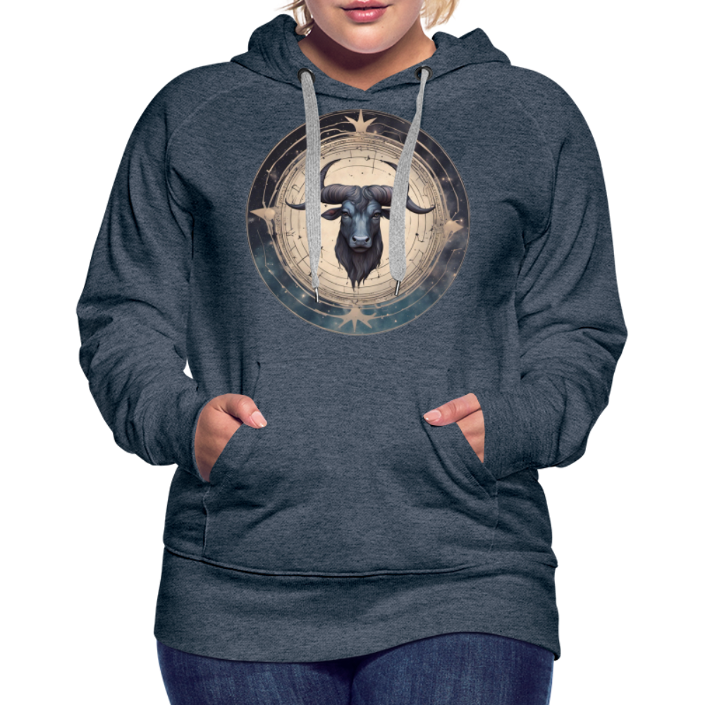 Women’s Mythical Taurus Premium Hoodie - heather denim