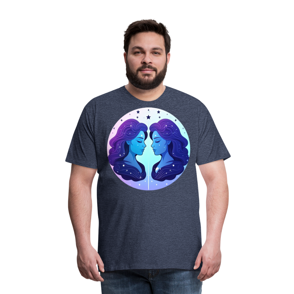 Men's Magic Gemini Premium T-Shirt - heather blue