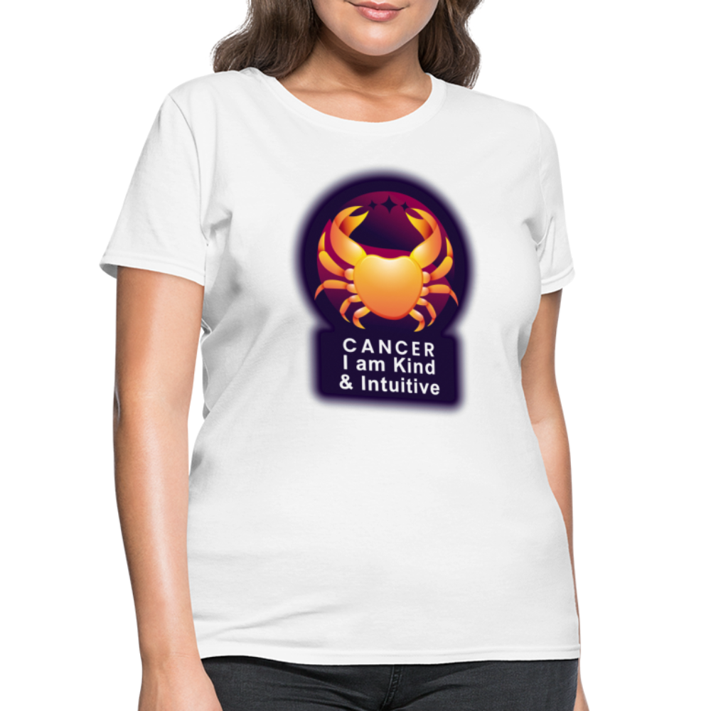 Women's Glow Cancer T-Shirt - white