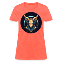 Thumbnail for Women's Mystic Capricorn T-Shirt - heather coral