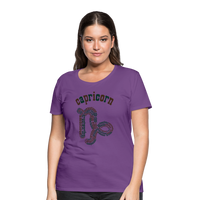 Thumbnail for Women's Power Words Capricorn Premium T-Shirt - purple