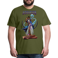 Thumbnail for Men's Astral Aquarius Premium T-Shirt - olive green