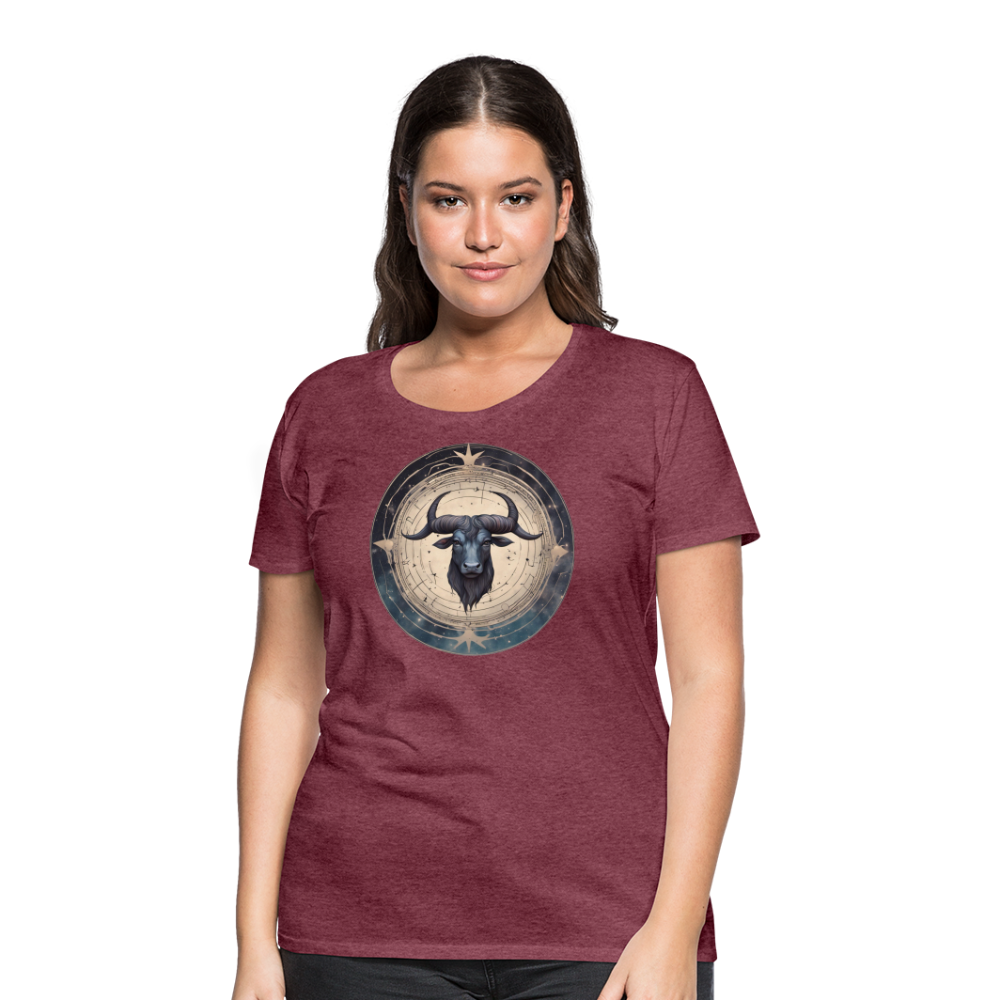 Women’s Mythical Taurus Premium T-Shirt - heather burgundy