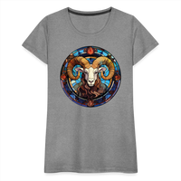 Thumbnail for Women’s Mosaic Aries Premium T-Shirt - heather gray