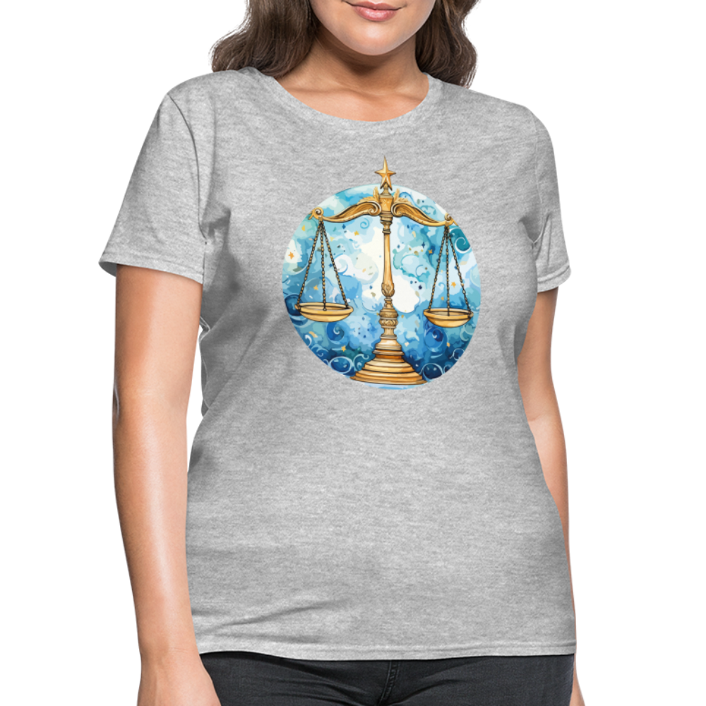 Women's Mythical Libra T-Shirt - heather gray