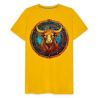 Thumbnail for Men's Mosaic Taurus Premium T-Shirt - sun yellow