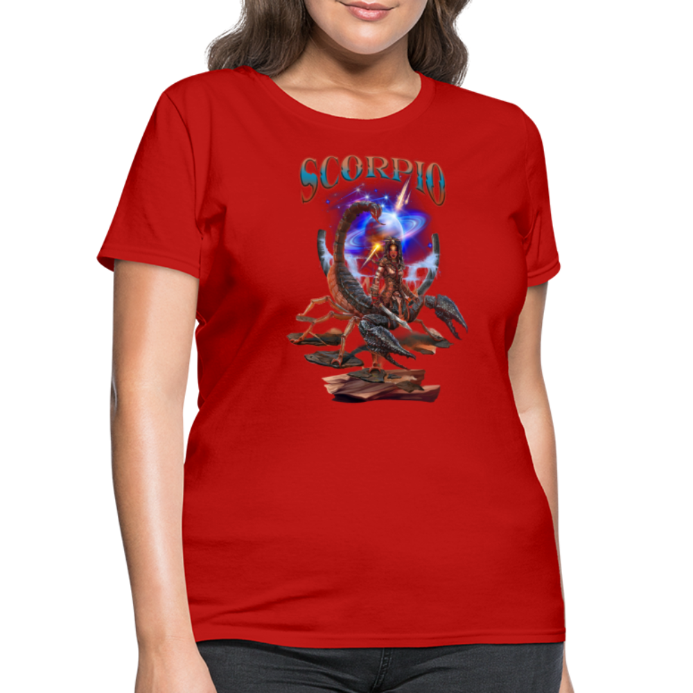 Women's Astral Scorpio T-Shirt - red