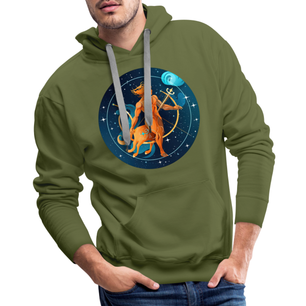 Men’s Mythical Sagittarius Premium Hoodie - olive green