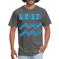 Thumbnail for Men's Power Words Aquarius Classic T-Shirt - charcoal