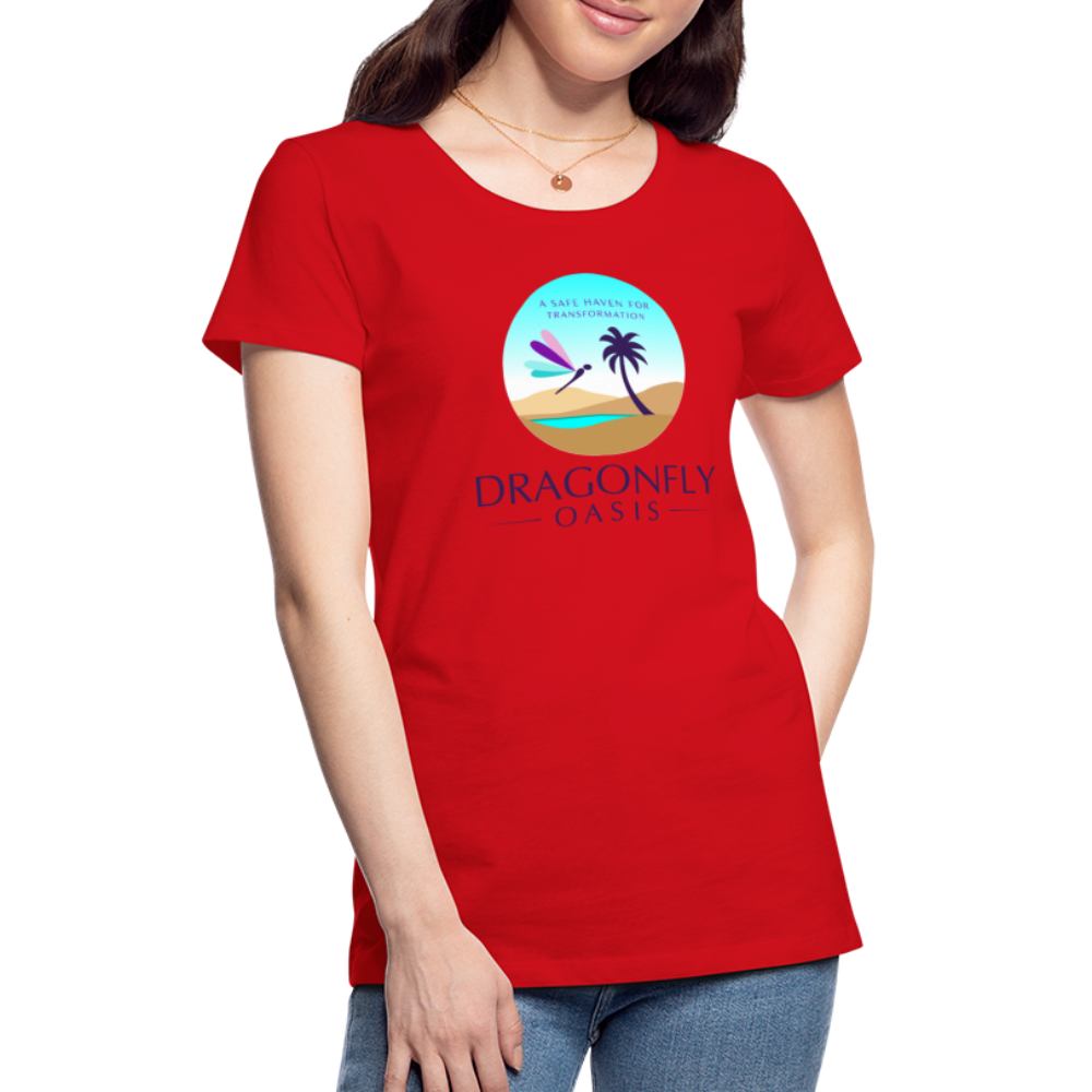 Women's Dragonfly Oasis V.1 Premium T-Shirt - red