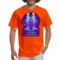 Thumbnail for Men's Neon Gemini Classic T-Shirt - orange