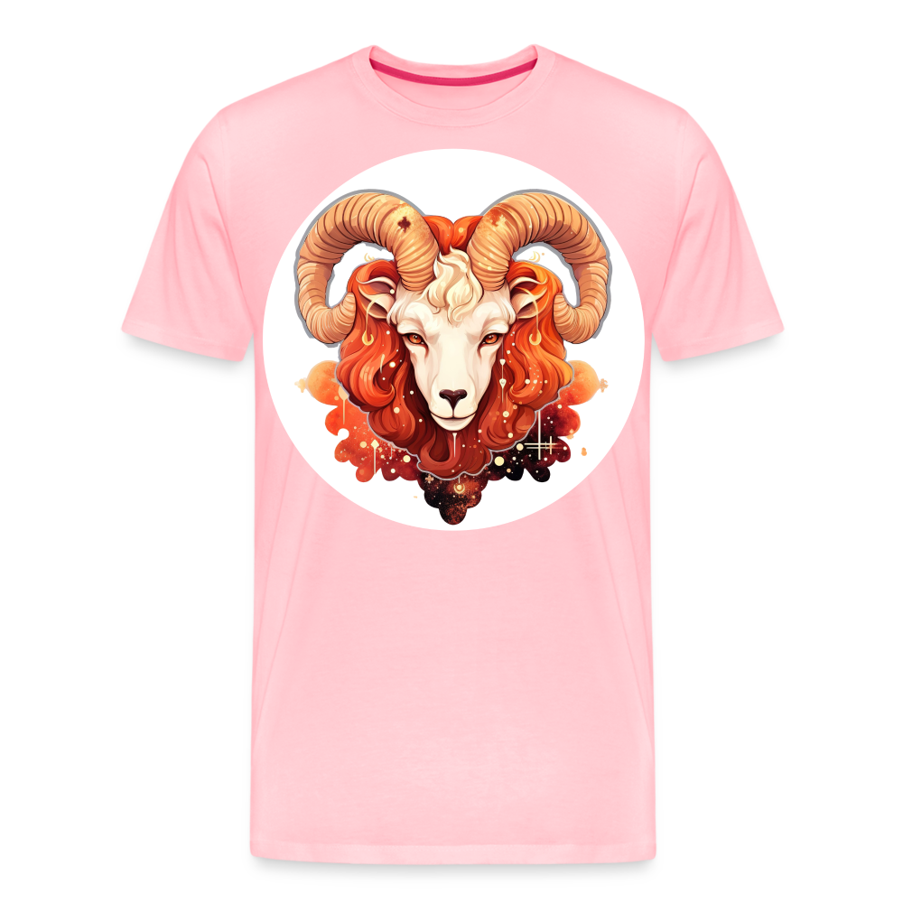 Men's Symbol Aries Premium T-Shirt - pink