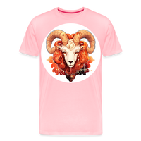 Thumbnail for Men's Symbol Aries Premium T-Shirt - pink