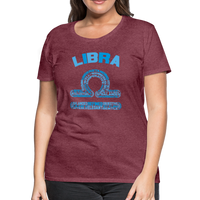 Thumbnail for Women's Power Words Libra Premium T-Shirt - heather burgundy