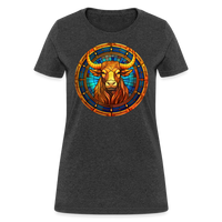 Thumbnail for Women's Mosaic Taurus T-Shirt - heather black