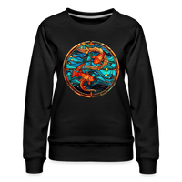 Thumbnail for Women’s Mosaic Pisces Premium Sweatshirt - black