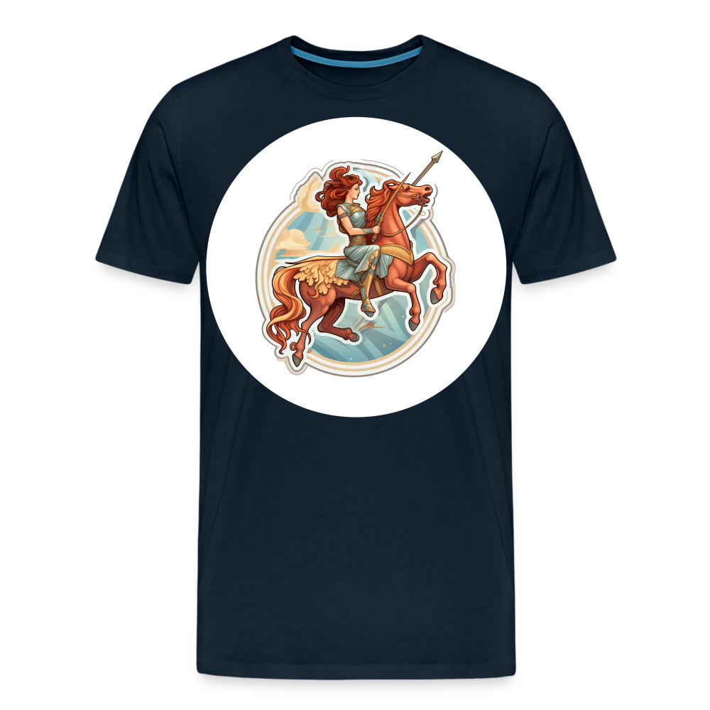 Men's Symbol Sagittarius Premium T-Shirt - deep navy