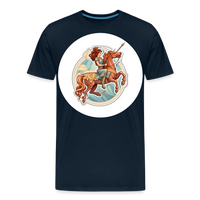 Thumbnail for Men's Symbol Sagittarius Premium T-Shirt - deep navy