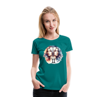 Thumbnail for Women’s Mythical Gemini Premium T-Shirt - teal