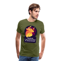 Thumbnail for Men's Glow Taurus Premium T-Shirt - olive green