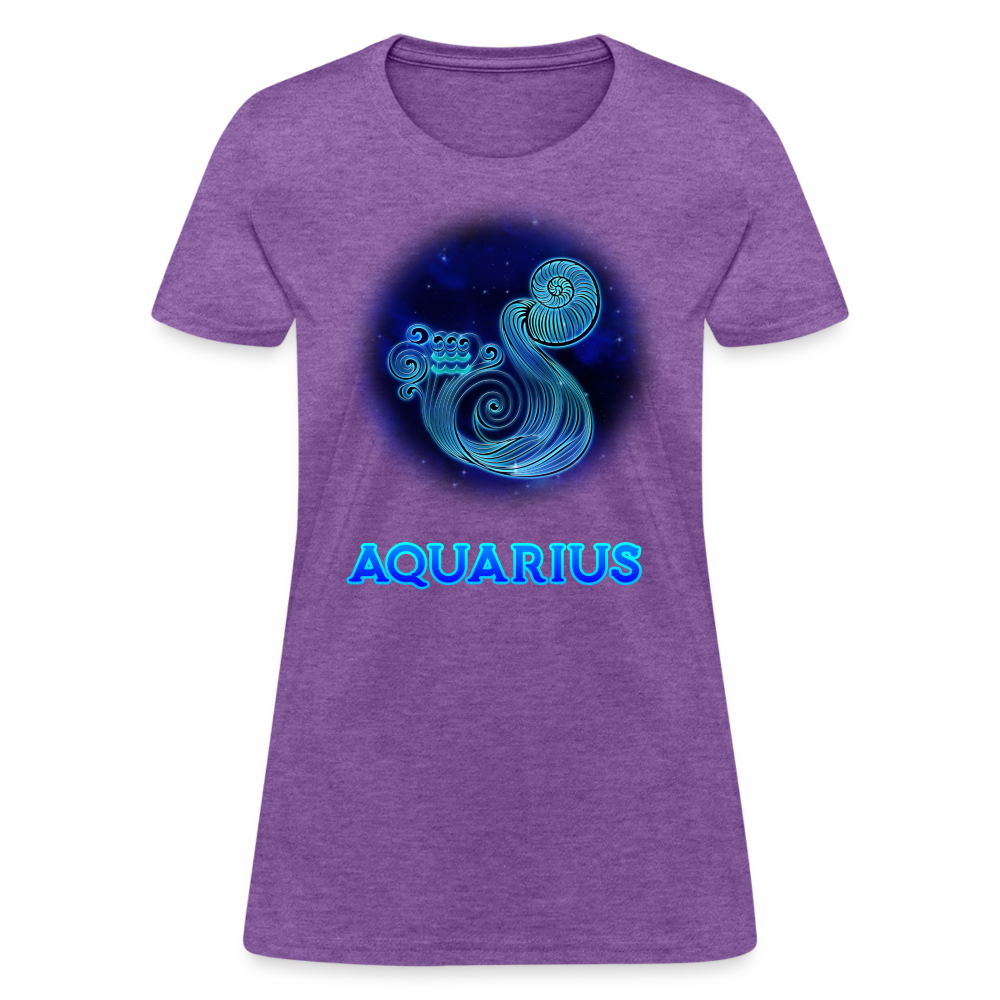 Women's Stellar Aquarius T-Shirt - purple heather