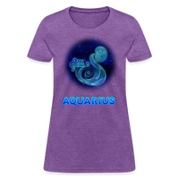 Thumbnail for Women's Stellar Aquarius T-Shirt - purple heather