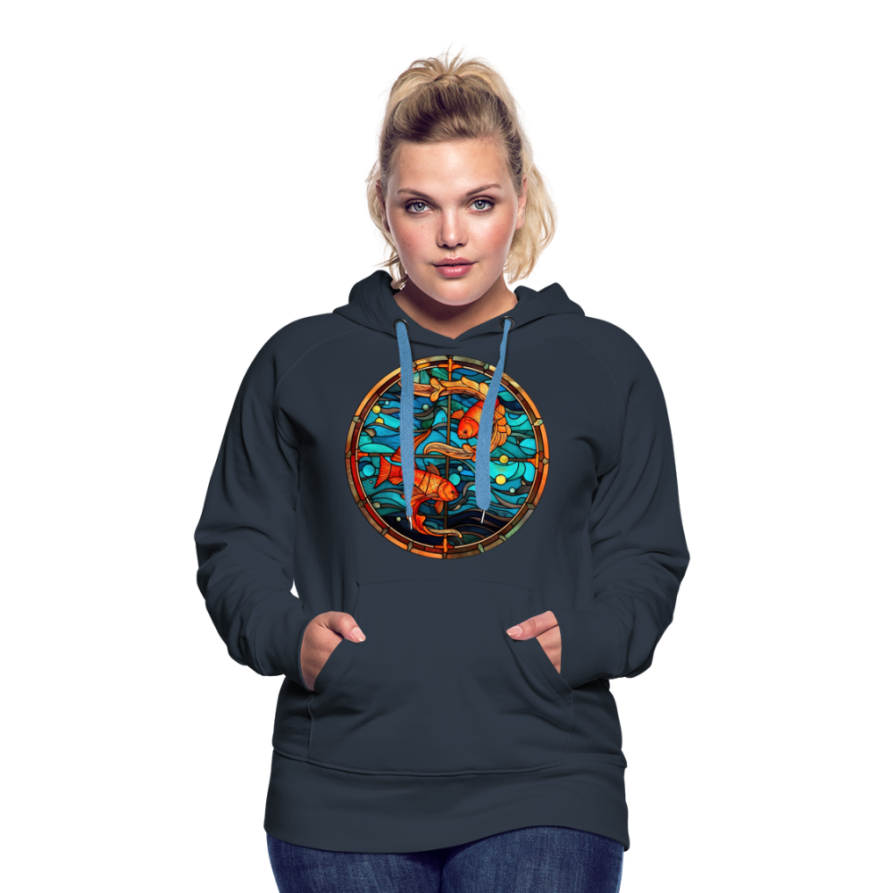 Women’s Mosaic Pisces Premium Hoodie - navy