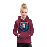 Thumbnail for Women’s Magic Capricorn Premium Hoodie - burgundy