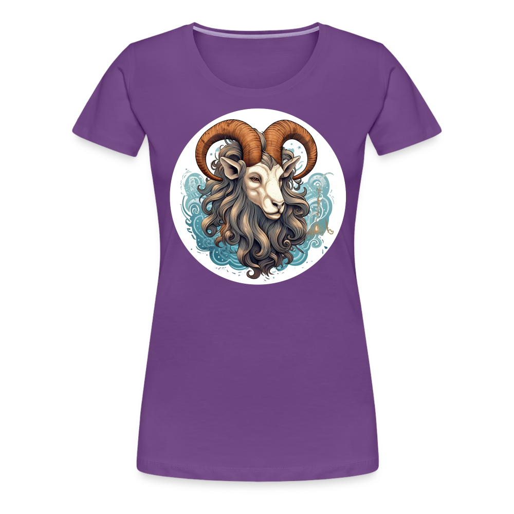 Women’s Symbol Capricorn Premium T-Shirt - purple