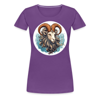 Thumbnail for Women’s Symbol Capricorn Premium T-Shirt - purple