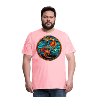 Thumbnail for Men's Mosaic Pisces Premium T-Shirt - pink