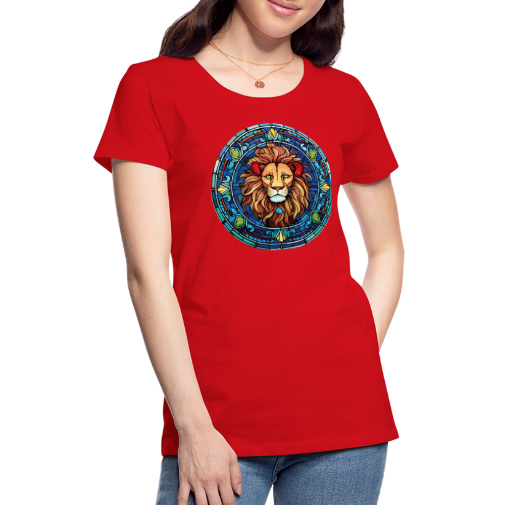 Women's Mosaic Leo Premium T-Shirt - red