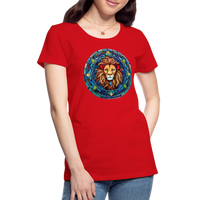 Thumbnail for Women's Mosaic Leo Premium T-Shirt - red