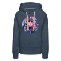 Thumbnail for Women’s Mythical Cancer Premium Hoodie - heather denim