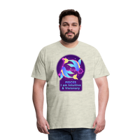 Thumbnail for Men's Neon Pisces Premium T-Shirt - heather oatmeal