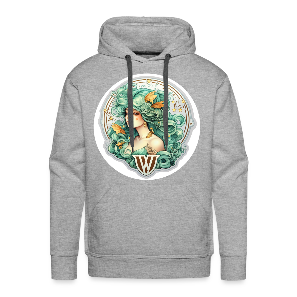 Men’s Symbol Virgo Premium Hoodie - heather grey