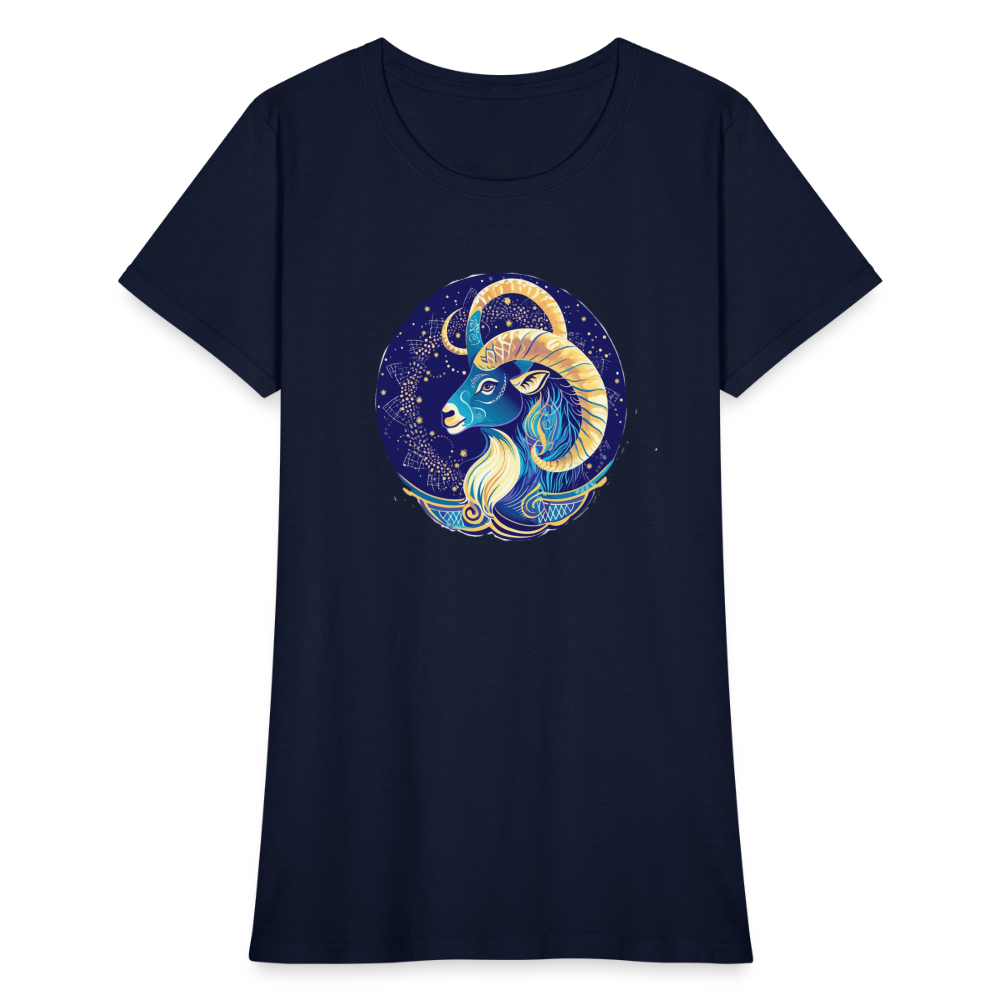 Women's Mythical Capricorn T-Shirt - navy