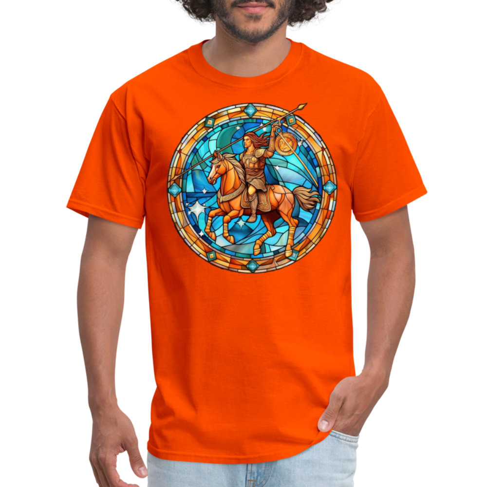 Men's Mosaic Sagittarius Classic T-Shirt - orange