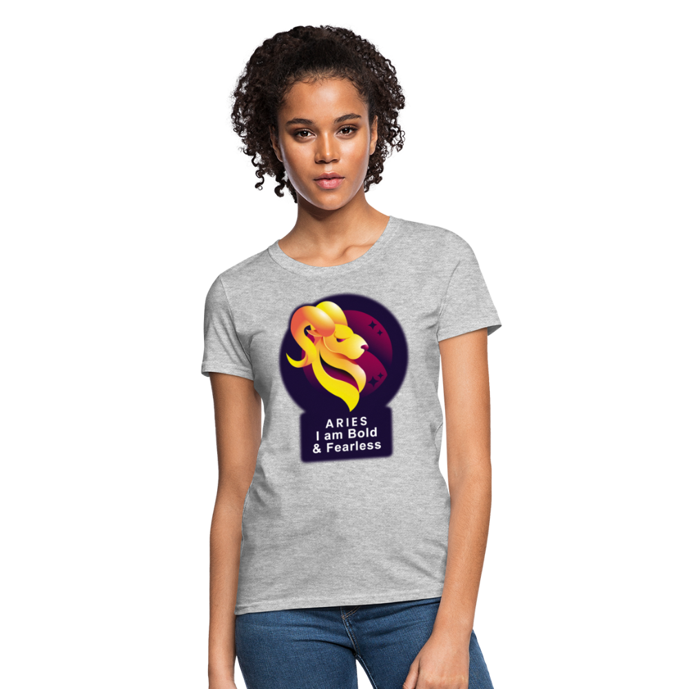 Women's Glow Aries T-Shirt - heather gray