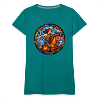 Thumbnail for Women’s Mosaic Sagittarius Premium T-Shirt - teal