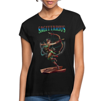 Thumbnail for Women's Astral Sagittarius Relaxed Fit T-Shirt - black